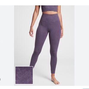 Athleta elation Purple High-Waisted Cropped Leggings